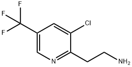 2-[3-クロロ-5-(トリフルオロメチル)-2-ピリジニル]エタンアミン 化学構造式