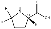 L‐プロリン‐2,5,5‐D3 化学構造式