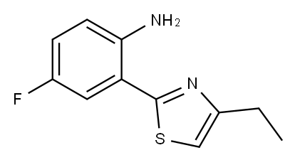658076-58-5 Benzenamine, 2-(4-ethyl-2-thiazolyl)-4-fluoro- (9CI)