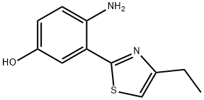 Phenol, 4-amino-3-(4-ethyl-2-thiazolyl)- (9CI) Structure