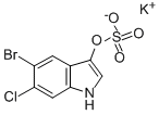 5-溴-3-吲哚基硫酸钾盐水合物, 6581-24-4, 结构式