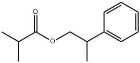 2-苯丙基异丁酸酯, 65813-53-8, 结构式