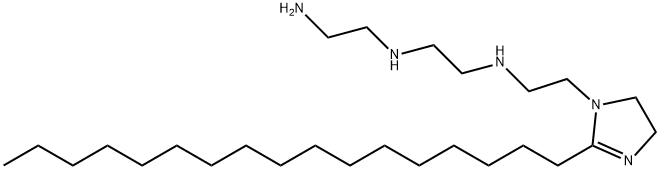 N-(2-aminoethyl)-N'-[2-(2-heptadecyl-4,5-dihydro-1H-imidazol-1-yl)ethyl]ethylenediamine,65817-49-4,结构式
