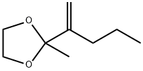 1,3-Dioxolane,  2-methyl-2-(1-methylenebutyl)-,65818-23-7,结构式