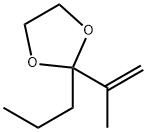 1,3-Dioxolane,  2-(1-methylethenyl)-2-propyl- Structure