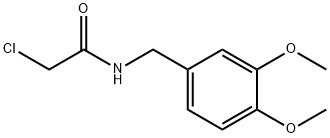 2-CHLORO-N-(3,4-DIMETHOXYBENZYL)ACETAMIDE Struktur