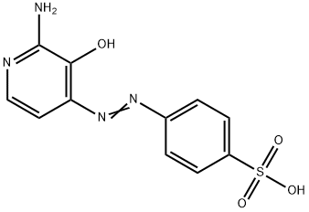 4-[(2-Amino-3-hydroxy-4-pyridinyl)azo]benzenesulfonic acid Struktur