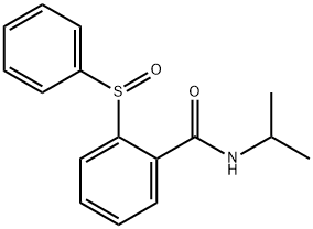N-(1-Methylethyl)-2-(phenylsulfinyl)benzamide Struktur