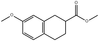 Methyl 7-Methoxy-1,2,3,4-tetrahydronaphthalene-2-carboxylate Struktur