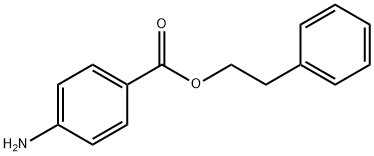 4-氨基苯甲酸 2-苯乙基酯 结构式