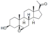 5,6β-エポキシ-3β-ヒドロキシ-5β-プレグナン-20-オン 化学構造式