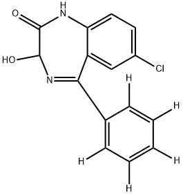 OXAZEPAM-D5 Struktur