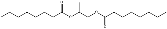Octanoic acid, 1,2-dimethyl-1,2-ethanediyl ester Struktur