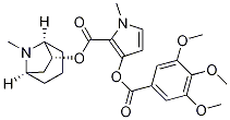 (1S,3R,5R,7R)-8-Methyl-3-(3,4,5-trimethoxybenzoyl)oxy-8-azabicyclo[3.2.1]octan-7-yl 1-methylpyrrole-2-carboxylate Struktur