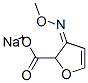(αZ)-α-(メトキシイミノ)-2-フラン酢酸ナトリウム 化学構造式