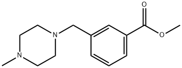 METHYL 3-[(4-METHYLPIPERAZIN-1-YL)METHYL]BENZOATE Struktur