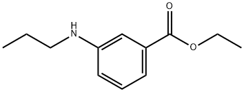 Benzoic acid, 3-(propylamino)-, ethyl ester (9CI) Structure