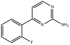 4-(2-氟苯基)-2-氨基嘧啶, 658699-90-2, 结构式