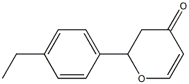 4H-Pyran-4-one,2-(4-ethylphenyl)-2,3-dihydro-,(-)-(9CI) Structure