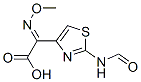 2-(ホルミルアミノ)-α-[(Z)-メトキシイミノ]-4-チアゾール酢酸 化学構造式