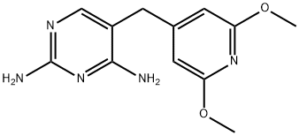 5-[(2,6-Dimethoxy-4-pyridinyl)methyl]pyrimidine-2,4-diamine Structure