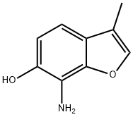 6-Benzofuranol,  7-amino-3-methyl- Structure