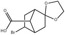 EXO-2-BROMO-5,5-ETHYLENEDIOXYBICYCLO[2.2.1]HEPTANE-SYN-7-CARBOXYLIC ACID Structure