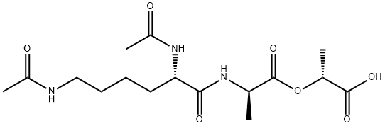 AC-LYS(AC)-D-ALA-D-LACTIC ACID 化学構造式