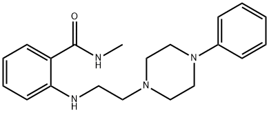 N-Methyl-2-((2-(4-phenyl-1-piperazinyl)ethyl)amino)benzamide Struktur