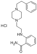 Benzamide, 2-((2-(4-(2-phenylethyl)-1-piperazinyl)ethyl)amino)-, monoh ydrochloride Structure