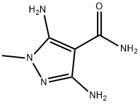 1H-Pyrazole-4-carboxamide,  3,5-diamino-1-methyl- 结构式