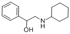 2-环己基氨基-1-苯基乙醇,6589-48-6,结构式