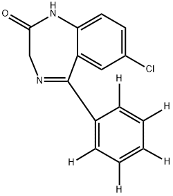 NORDIAZEPAM-D5 Struktur