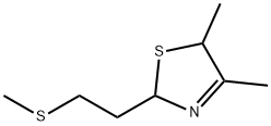2,5-Dihydro-4,5-dimethyl-2-(2-(methylthio)ethyl)thiazole 结构式