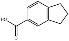 インダン-5-カルボン酸 化学構造式