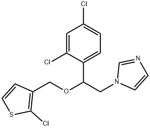 チオコナゾール 化学構造式