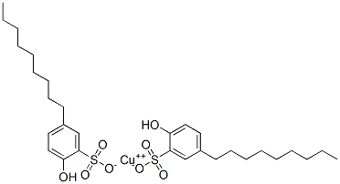 Bis(2-hydroxy-5-nonylbenzenesulfonic acid) copper(II) salt 结构式