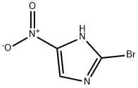 2-ブロモ-4-ニトロイミダゾール 化学構造式
