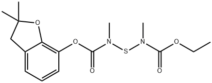 2,4-Dimethyl-5-oxo-2,4-diaza-3-thia-6-oxaoctanoic acid 2,2-dimethyl-2,3-dihydrobenzofuran-7-yl ester,65907-27-9,结构式