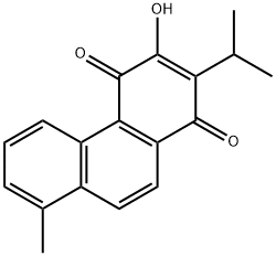 3-Hydroxy-2-isopropyl-8-methyl-1,4-phenanthrenedione Struktur