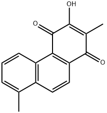 3-Hydroxy-2,8-dimethyl-1,4-phenanthrenedione Structure