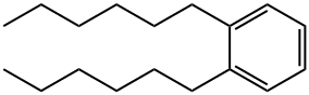 1,2-ジヘキシルベンゼン 化学構造式