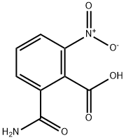 2-氨甲酰基-6-硝基苯甲酸, 65911-46-8, 结构式