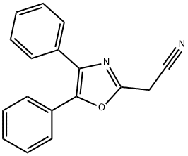 4,5-Diphenyl-2-oxazoleacetonitrile,65913-22-6,结构式