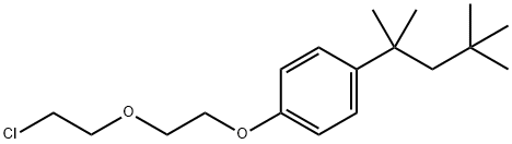 1-[2-(2-chloroethoxy)ethoxy]-4-(1,1,3,3-tetramethylbutyl)benzene Struktur
