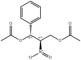 (1RS,2RS)-2-硝基-1-苯基三亚甲基双醛酸酯 结构式