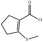1-Cyclopentene-1-carbonyl chloride, 2-(methylthio)- (9CI),65936-20-1,结构式