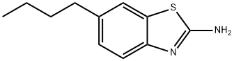 (6-丁基-1,3-苯并噻唑-2-基)胺 结构式