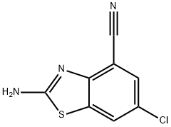 4-Benzothiazolecarbonitrile,2-amino-6-chloro-(9CI) Struktur