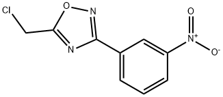 5-(クロロメチル)-3-(3-ニトロフェニル)-1,2,4-オキサジアゾール 化学構造式
